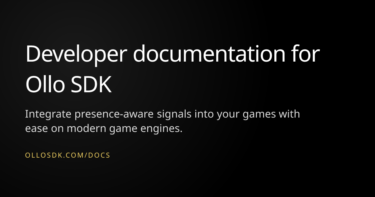 Overview | Ollo SDK Docs | Ollo SDK